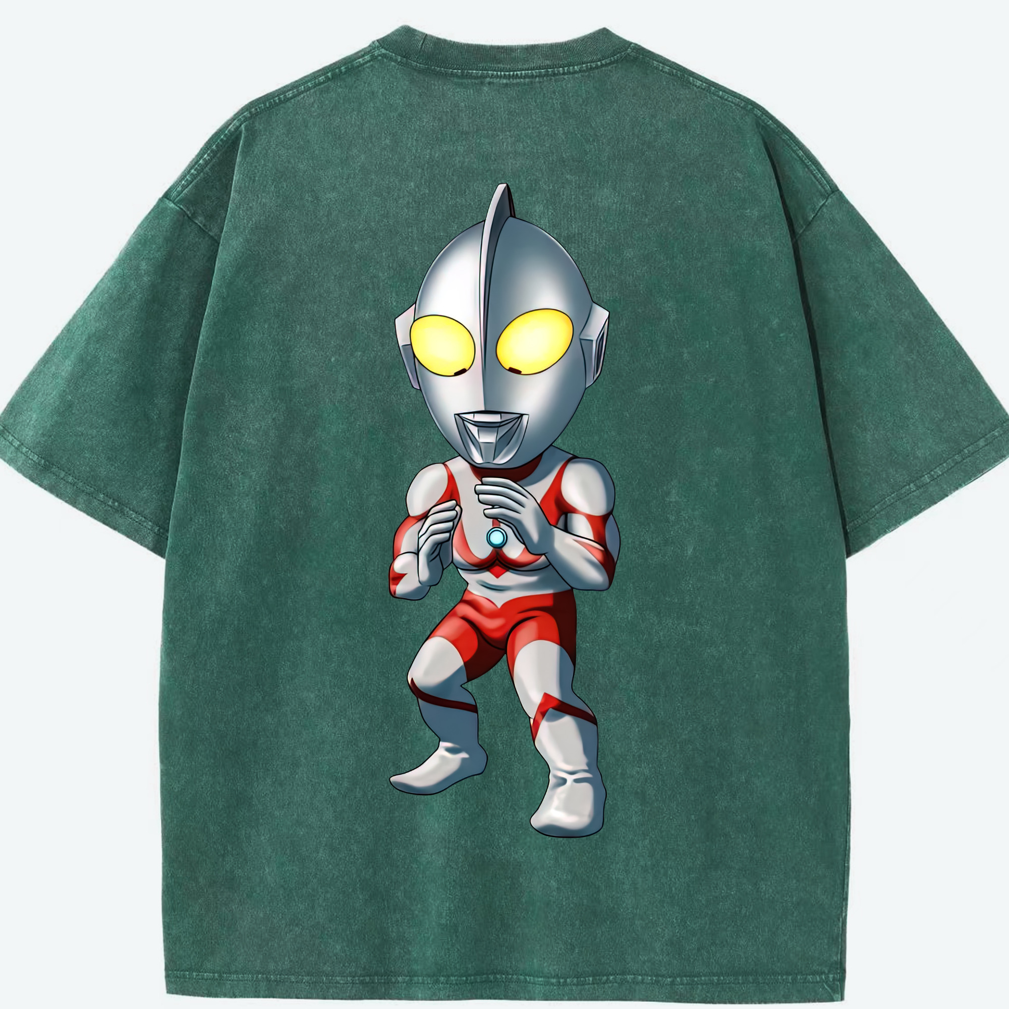 （画像用） ウルトラマン Ultraman 綿100% ヴィンテージ風 半袖Tシャツ（背面プリント）